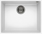 Elleci - Elleci Quadra 105, Lavello montato su piano, Rettangolare, Keratek Plus, Bianco, 1 ciotole, Rettangolare