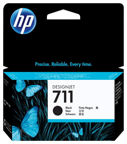 CZ129A HP 711 38-ml Black DesignJet Ink Cartridge, Inchiostro a base di pigmento, 1 pezzo(i)