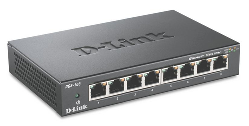 D-LINK Switch di rete D Link SOHO Gigabit Unmanaged Desktop DGS-108