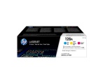 HP - HP 128A CYM, 1300 pagine, Ciano, Magenta, Giallo, 3 pezzo(i)