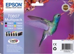 EPSON - Epson Hummingbird Multipack a 6 colori, Originale, Inchiostro a base di pigmento, Nero, Ciano, Ciano chiaro, Magenta chiaro, Magenta, Giallo, Epson, Multi pack, - Epson Stylus Photo RX685 - Epson Stylus Photo RX585 - Epson Stylus Photo RX560 - Epson Stylus...