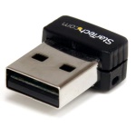 Startech.Com - StarTech.com Adattatore di rete N wireless mini USB 150 Mbps - 802.11n/g 1T1R, Senza fili, USB, WLAN, Wi-Fi 4 (802.11n), 150 Mbit/s, Nero