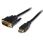 Startech.Com - StarTech.com Cavo adattatore HDMI a DVI-D - Cavo connettore presa HDMI a presa DVI Maschio/Maschio da 2 m, 2 m, HDMI, DVI-D, Maschio, Maschio, Oro