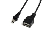 Startech.Com - StarTech.com Cavo Mini USB 2.0 30 cm - USB A a Mini B F/M, 0,3 m, USB A, Mini-USB B, Maschio/Femmina, 480 Mbit/s