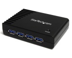 Startech.Com - StarTech.com Hub a 4 porte USB 3.0 SuperSpeed, colore nero, USB 3.2 Gen 1 (3.1 Gen 1) Type-A, 5000 Mbit/s, Nero, Potenza, 5 V, 2 A
