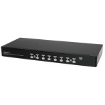 Startech.Com - StarTech.com Kit Switch KVM USB montabile a rack 1U 8 porte con funzione OSD e cavi, 1920 x 1440 Pixel, Montaggio rack, 12 W, 1U, Nero