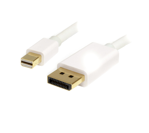 StarTech.com Cavo adattatore Mini DisplayPort 1.2 a DisplayPort 4k bianco da 2m - M/M