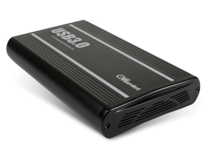 Hamlet USB 3.0 Storage Station box esterno per hard disk SATA 3,5'' con capacità fino a 3 TB