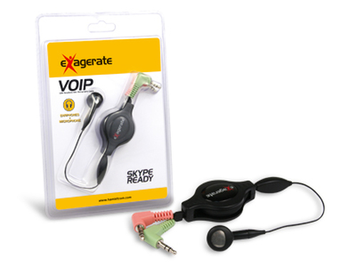 Hamlet Cavo retrattile Voip auricolare con microfono fino a 1.2 metri