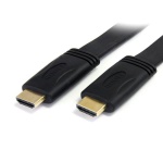 Startech.Com - StarTech.com Cavo HDMI ad alta velocità da 5 m - Cavo piatto Ultra HD 4k x 2k con Ethernet - HDMI - M/M, 5 m, HDMI tipo A (Standard), HDMI tipo A (Standard), 4096 x 2160 Pixel, Compatibilità 3D, Nero
