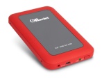 HAMLET - Hamlet USB 3.0 Mirror Disk box esterno per hard disk SATA 2,5'' rosso, 2.5