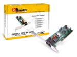 HAMLET - Hamlet Modem fax V.92 Bus PCI 32Bit ricezione fino a 115,2kpbs, 56 Kbit/s, PCI, V92,V90,V34plus,ITU-T V34,V32,V32bis,V23,V22,V22bis,V21,Bell 212A, 103, V42bis, MNP 2-4, Windows 98/ME/2000/XP/Vista