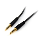 Startech.Com - StarTech.com Cavo audio stereo slim 90 cm 3,5 mm - M/M, 3.5mm, Maschio, 3.5mm, Maschio, 0,91 m, Nero