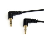 Startech.Com - StarTech.com Cavo audio stereo ad angolare destro 3,5 mm slim 90 cm - M/M, 3.5mm, Maschio, 3.5mm, Maschio, 0,91 m, Nero
