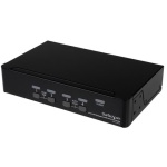 Startech.Com - StarTech.com Switch KVM DisplayPort USB a 4 porte con audio, 3840 x 2400 Pixel, Nero