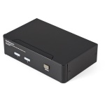 Startech.Com - StarTech.com Switch KVM HDMI USB 2 porte, con audio e hub USB 2.0, 1920 x 1200 Pixel, Full HD, 18 W, Nero
