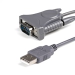 Startech.Com - StarTech.com Cavo adattatore USB a Seriale RS232 DB9 / DB25 - Cavo Adattatore seriale USB a DB9 / DB25 RS232 ad 1 porta M/M, Grigio, 0,9 m, USB 2.0, DB-25 + DB-9, Maschio, Maschio