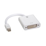 V7 - V7 Adaptador blanco de vídeo con conector Mini DisplayPort macho a DVI-I hembra, 0,17 m, mini DisplayPort, DVI-D, Maschio, Femmina, Rame