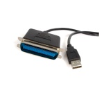 Startech.Com - StarTech.com Adattatore stampante USB a parallela 1,8 m - M/M, 1,9 m, Centronics, USB A, Maschio/Maschio, Nero, 200 g