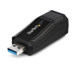 Startech.Com - StarTech.com Adattatore di rete NIC USB 3.0 a Ethernet Gigabit – 10/100/1000 Mbps, Cablato, USB, Ethernet, 1000 Mbit/s, Nero