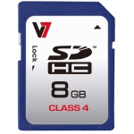 V7 - V7 SDHC 8GB Classe 4, 8 GB, SDHC, Classe 4, 10 MB/s, 4 MB/s, Multicolore