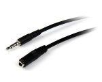 Startech.Com - StarTech.com Cavo di prolunga 1 m per auricolari TRRS a 4 posizioni da 3,5 mm - M/F, 3.5mm, Maschio, 3.5mm, Femmina, 1 m, Nero