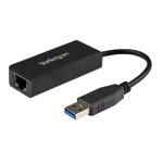 Startech.Com - StarTech.com Adattatore USB 3.0 a Ethernet Gigabit (RJ45) - Scheda di rete NIC LAN Esterna USB3.0 a Ethernet 10/100/1000 Mbps - 5 Gbit/s, Cablato, USB, Ethernet, 5000 Mbit/s