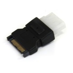 Startech.Com - StarTech.com Cavo adattatore di alimentazione da SATA a LP4, SATA (15-pin), LP4 (4-pin), Nero