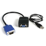 Startech.Com - Splitter VGA Startech.Com ST122LE 2 porte Black e Blue