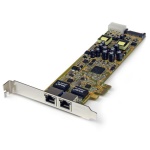 Startech.Com - StarTech.com Adattatore scheda di rete PCIe Ethernet Gigabit PCI Express a due porte - PoE/PSE, Interno, Cablato, PCI Express, Ethernet, 2000 Mbit/s