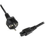 Startech.Com - StarTech.com Cavo di alimentazione per PC o laptop Schuko a C5 - Cavo di Rete Schuko CEE7 a connettore a trifoglio C5 - 2m, 2 m, CEE7/7, Accoppiatore C5, 250 V, 2.5 A, Nero