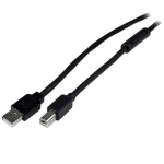 Startech.Com - StarTech.com Cavo attivo USB 2.0 A a B da 20 m - M/M, 20 m, USB A, USB B, 2.0, 480 Mbit/s, Nero