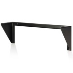 Startech.Com - StarTech.com Staffa rack in acciaio 19'' 2U per montaggio attrezzature su parete verticale, 2U, Da parete, 56,7 kg, Nero, Acciaio, Aperto