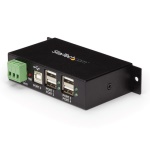 StarTech.com HUB USB 2.0 Industriale in metallo a 4 porte con protezione da sovracorrenti - montabile