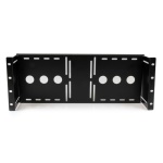 Startech.Com - StarTech.com Staffa di montaggio universale per monitor LCD VESA per rack 19'' o armadi, Staffa di supporto, Nero, Acciaio, 4U, EIA RS310-D, CE, REACH, TAA