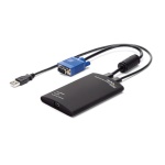 Startech.Com - StarTech.com Laptop crash cart adapter portatile Console KVM a USB 2.0, USB, USB, VGA, Nero, USB Mini-B, PS/2 + USB 2.0 A + VGA
