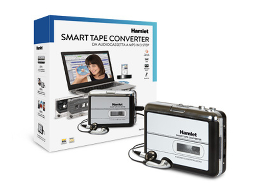 Hamlet Smart Tape Converter mangianastri portatile convertitore audiocassette in mp3 in 3 step