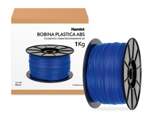 Hamlet Bobina di filamento per stampanti 3D 3DX100 in ABS Blu da 1kg
