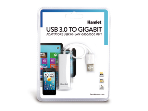 Hamlet Adattatore USB 3.0 to Gigabit Lan velocità di trasfermento fino a 5 Gbps