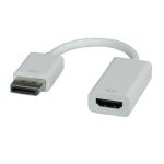 ITB - ROLINE DisplayPort-HDMI Adapter, 0,15 m, DisplayPort, HDMI, Maschio, Femmina, Bianco