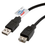 ITB - ROLINE 3m USB 2.0, 3 m, USB A, USB B, USB 2.0, Maschio/Femmina, Nero