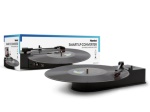 HAMLET - Hamlet Smart LP Converter convertitore da vinile a mp3 in 3 step, Giradischi con trasmissione a cinghia, Nero, 33,45 Giri/min, Windows XP Windows Vista Windows 7 Windows 8 Mac OS X 10.4.8, 123 mm, 265 mm
