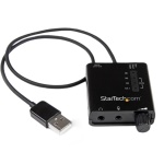 Startech.Com - StarTech.com Scheda audio esterna adattatore audio stereo USB con audio digitale SPDIF, 5.1 canali, 24 bit, 91 dB, USB
