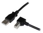 Startech.Com - StarTech.com Cavo USB 2.0 A a B con angolare destro da 2 m - M/M, 2 m, USB A, USB B, 2.0, 480 Mbit/s, Nero