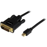 Startech.Com - StarTech.com Cavo convertitore adattatore Mini DisplayPort a DVI da 1,8 m – Mini DP a DVI 1920x1200 - Nero, 1,8 m, mini DisplayPort, DVI-D, Maschio, Maschio, Dritto