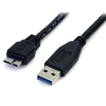 Startech.Com - StarTech.com Cavo USB 3.0 SuperSpeed 50 cm nero A a Micro B - M/M, 0,5 m, USB A, Micro-USB B, 3.2 Gen 1 (3.1 Gen 1), 5000 Mbit/s, Nero