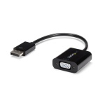 Startech.Com - StarTech.com Adattatore DisplayPort VGA - Convertitore attivo da DP a VGA - Video 1080p - Cavo monitor DP/DP++ a VGA - Adattatore da DP a VGA - Dongle da digitale ad analogico - DP 1.2 a VGA, 0,1 m, 1920 x 1200 Pixel, 720p,1080p, Nero, Convertitore video attivo, CE, FCC, REACH