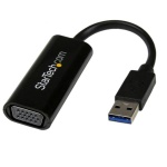Startech.Com - StarTech.com Adattatore scheda video esterna multimonitor USB 3.0 slim a VGA – 1920x1200/1080p, 3.2 Gen 1 (3.1 Gen 1), USB tipo A, Uscita VGA (D-Sub), 1920 x 1200 Pixel