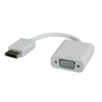 ITB - ROLINE DisplayPort-VGA Adapter, M/F, DisplayPort, VGA, Maschio, Femmina, Bianco, 150 mm