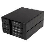 Startech.Com - StarTech.com Scheda backplane per rack portatili hot-swap trayless in alluminio 3 alloggiamenti per SAS II/SATA III 3,5